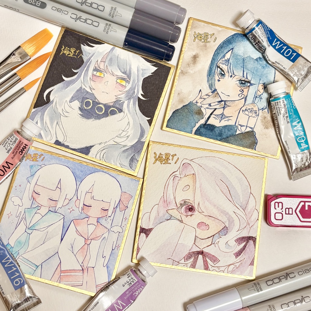 【原画】ミニ色紙