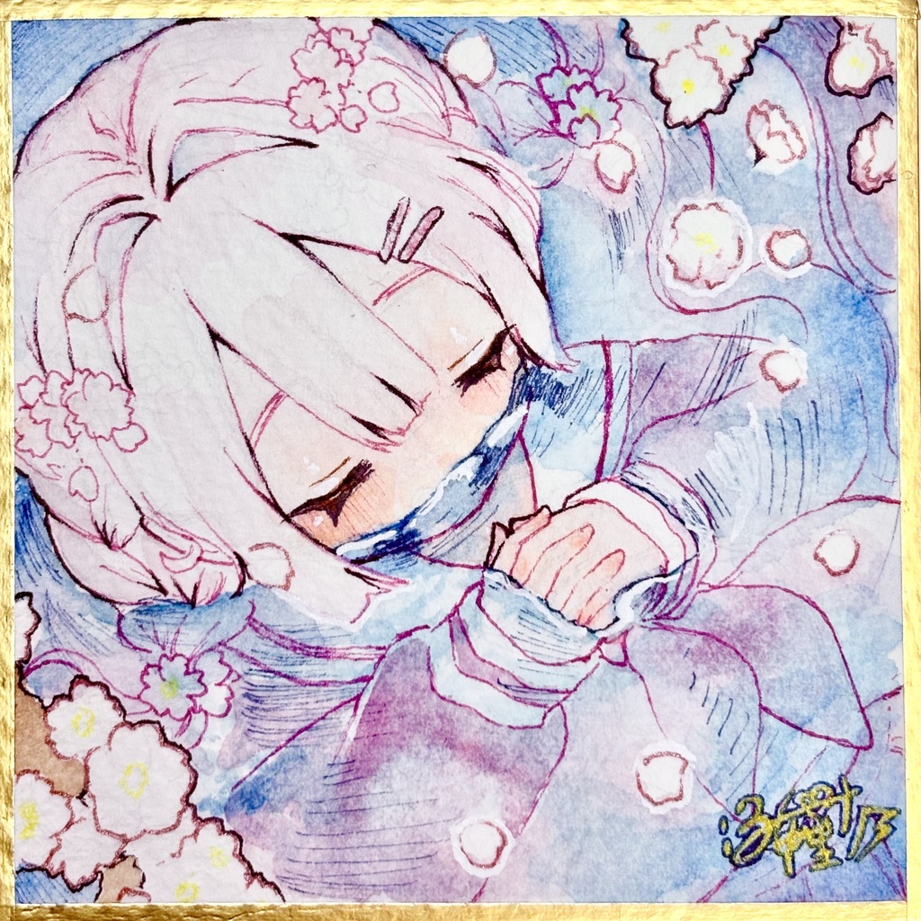 【原画】ミニ色紙