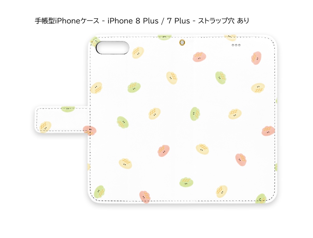 めりんぱん総柄iPhoneケース