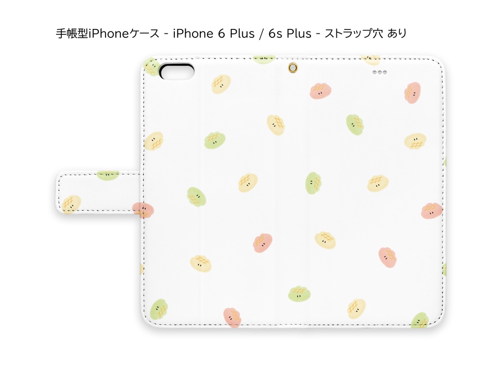 めりんぱん総柄iPhoneケース