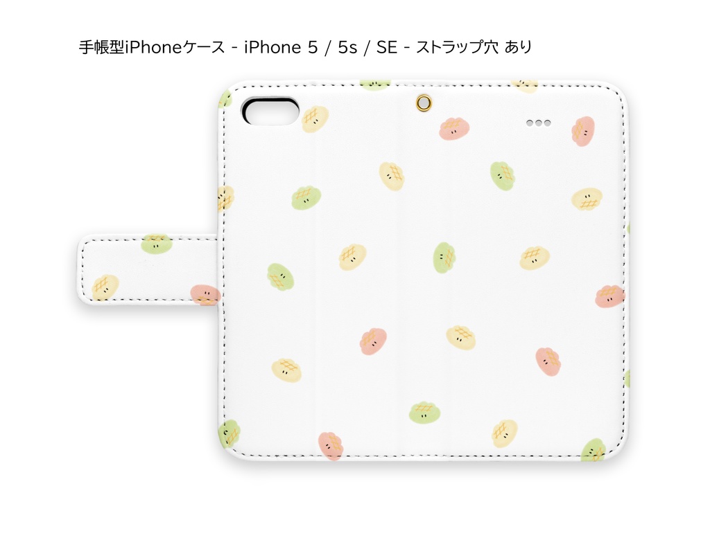 めりんぱん総柄iPhoneケース