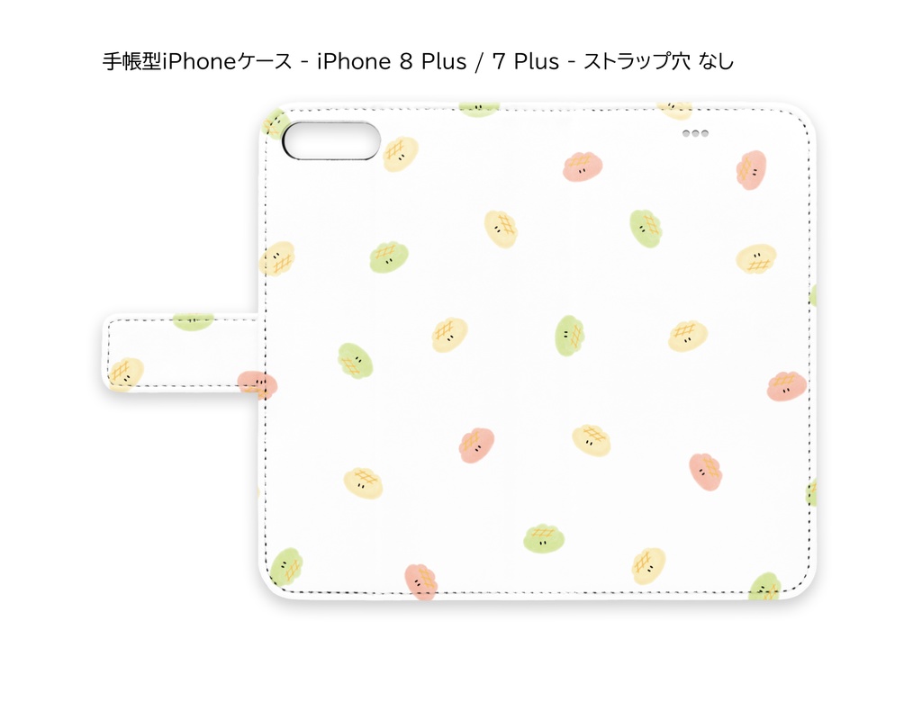 めりんぱん総柄iPhoneケース
