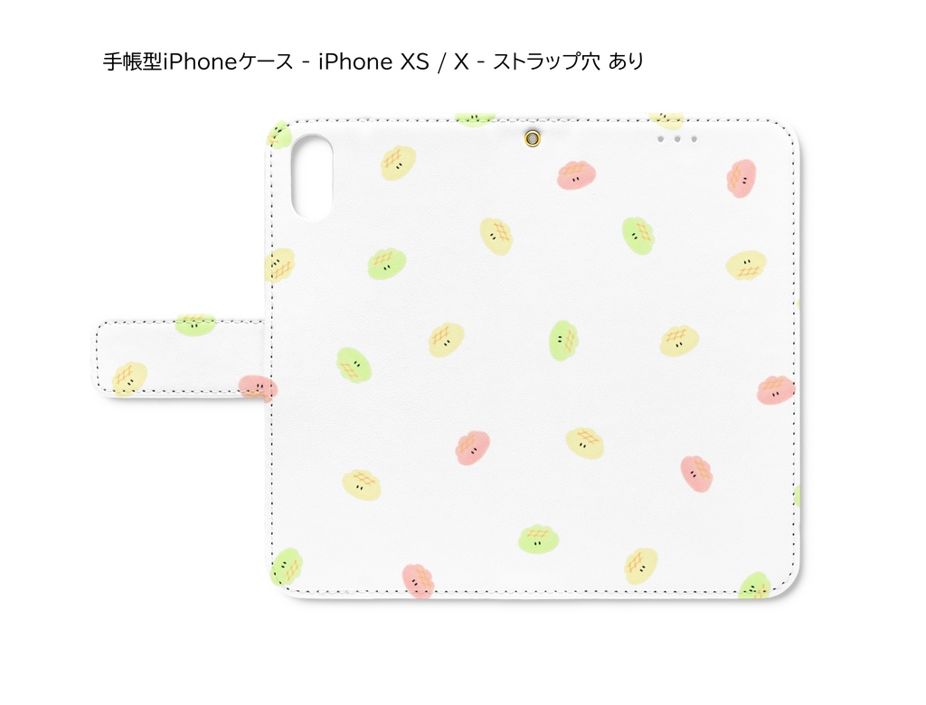 めりんぱん総柄iPhoneケース