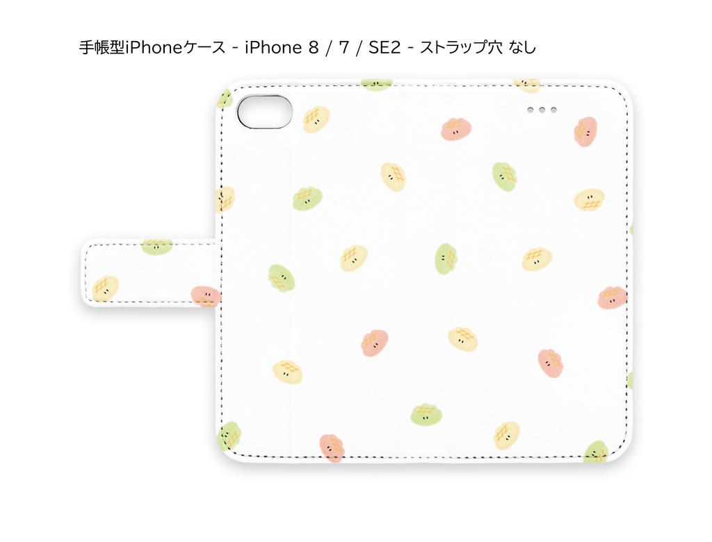 めりんぱん総柄iPhoneケース