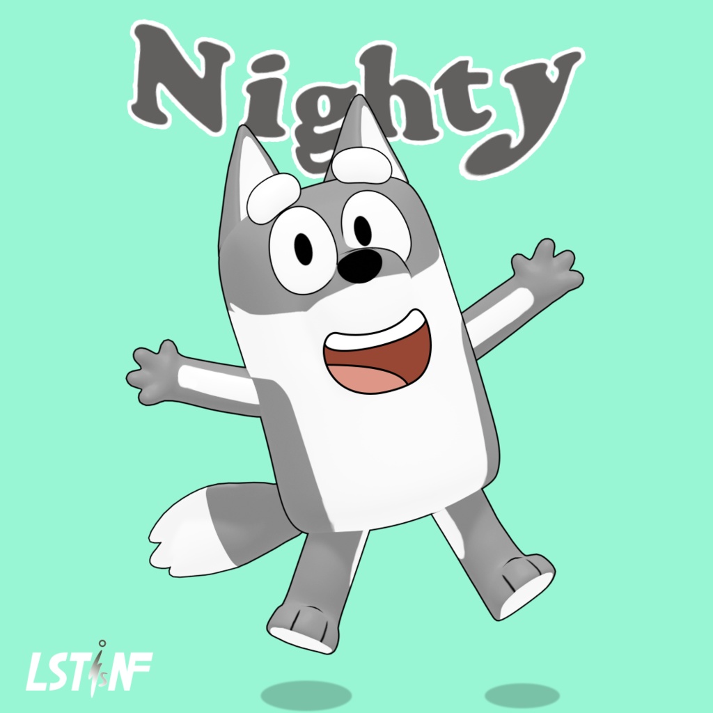【双子熊家】角色模型-Nighty
