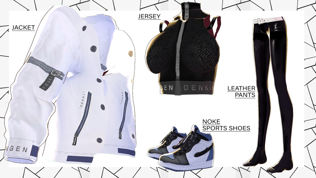 【無料】VRoid普段着衣装セット