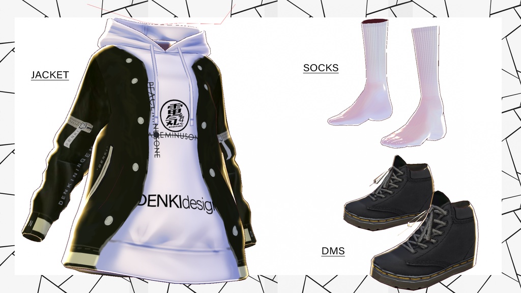 【無料】VRoid普段着衣装セット②