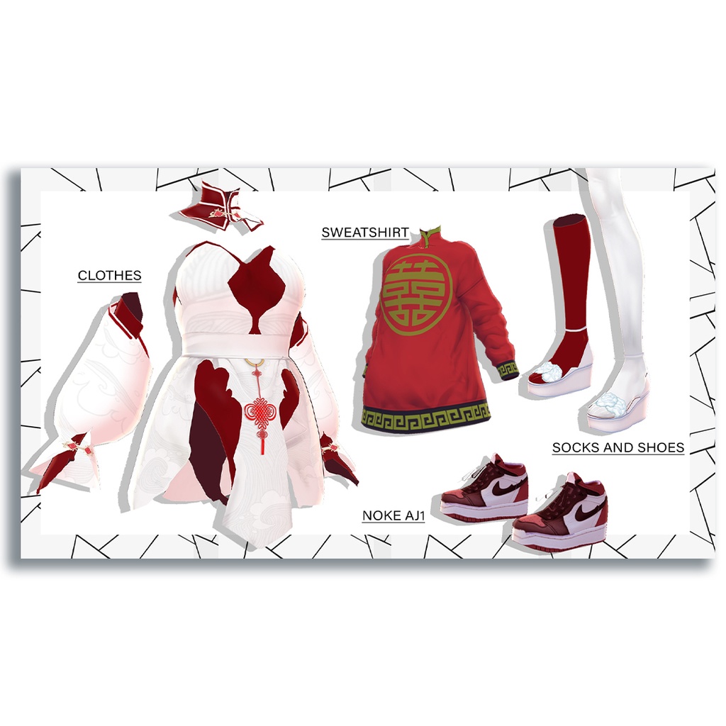 【無料】VRoid中華風衣装・キャラクター「寧々」