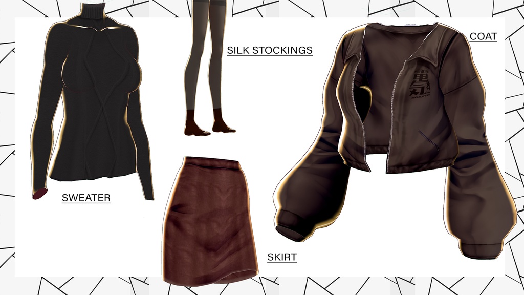 【無料配布】VRoid 寧々・春装②【電気人間出品】