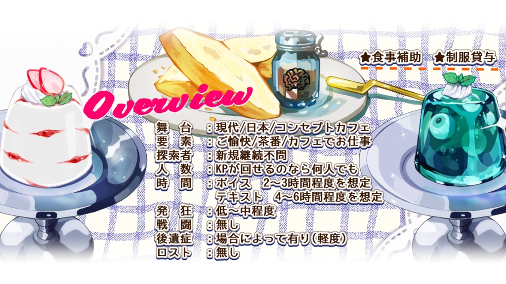 CoC/部屋zip+BGM付「SAN値直葬☆邪神カフェへようこそ」SPLL:E193939