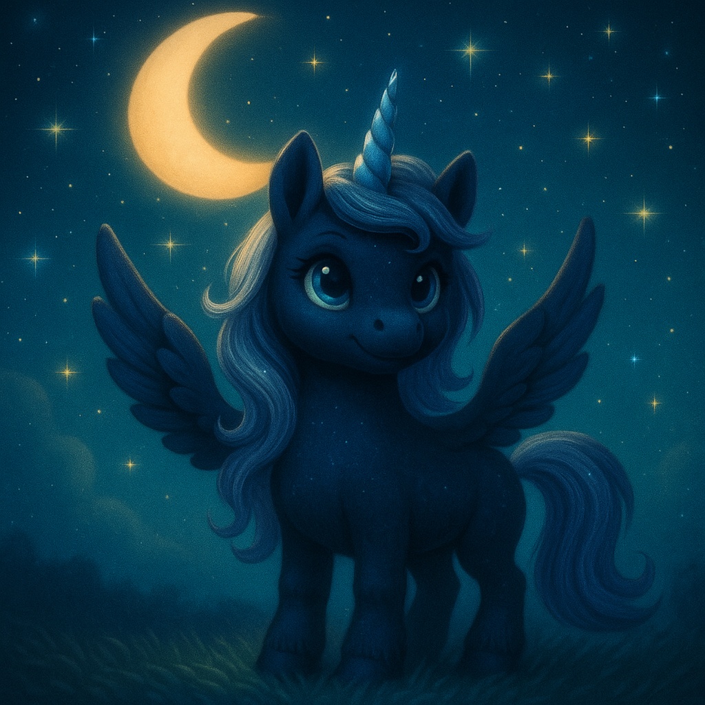 ルミナ｜夜と星のユニコーン壁紙セット（5枚）