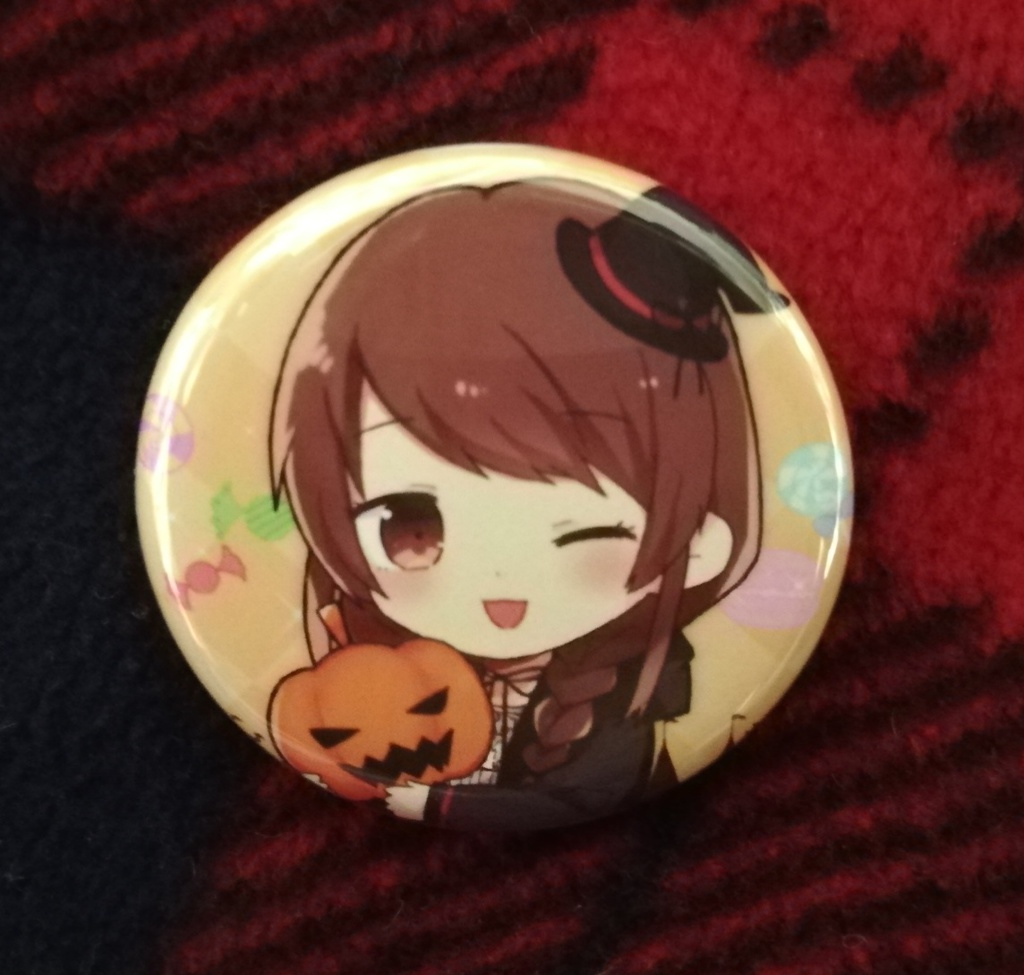 いちごみるく ハロウィン版缶バッジ32mm