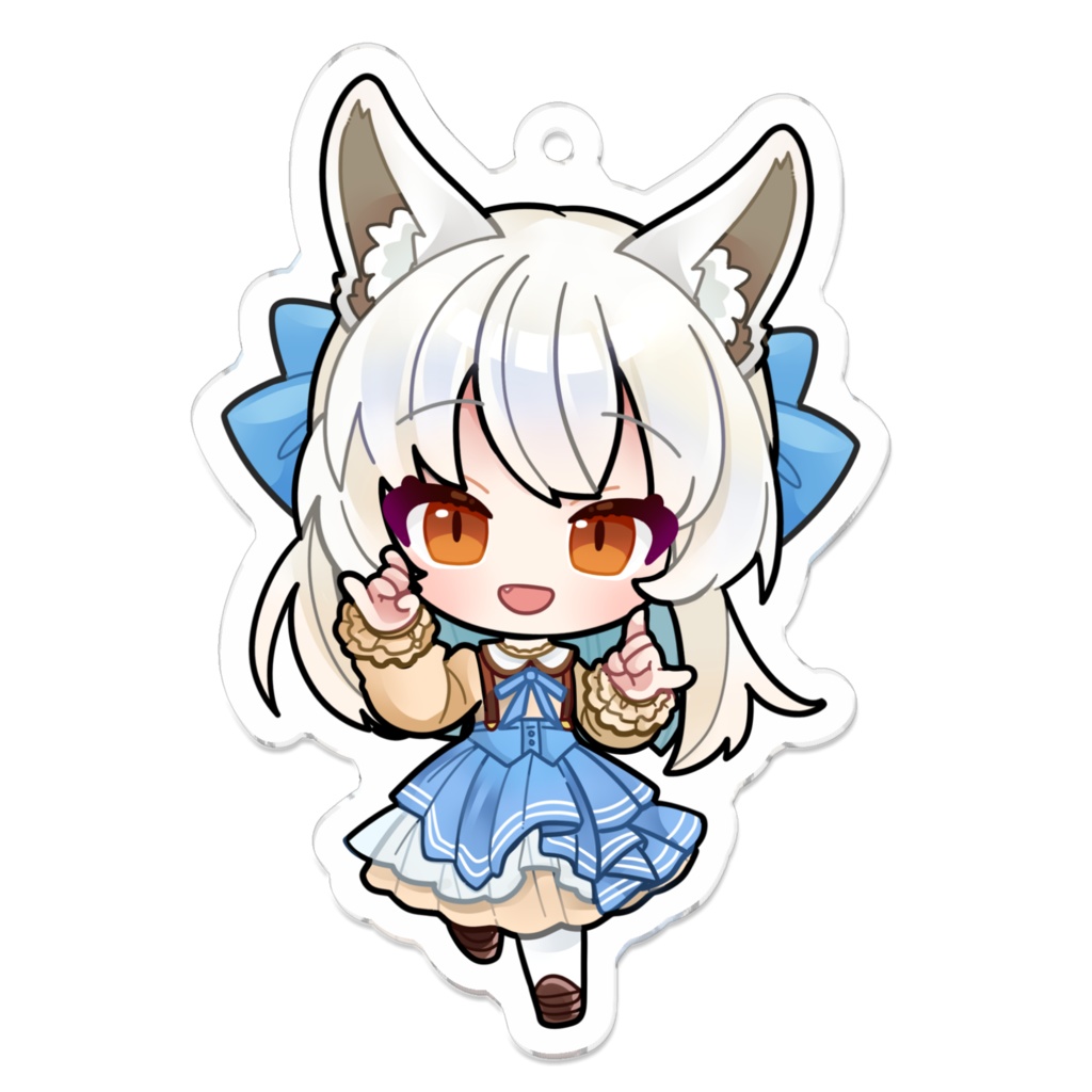 狐白ここあ アクリルキーホルダー