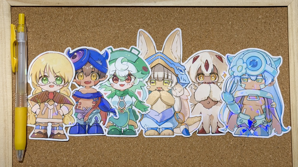 【New】リコさん隊+α ダイカットステッカー6枚セット