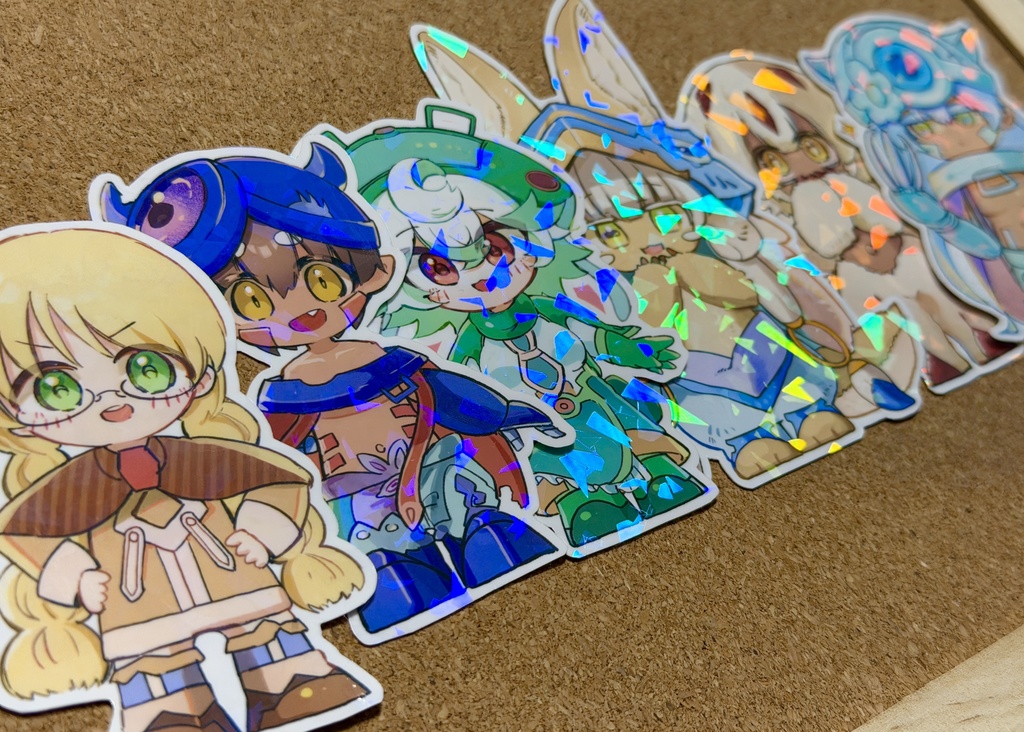 【New】リコさん隊+α ダイカットステッカー6枚セット