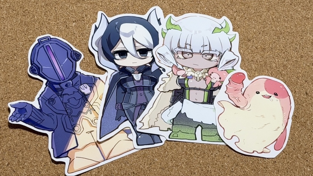 【New】オトナたち+α ダイカットステッカー