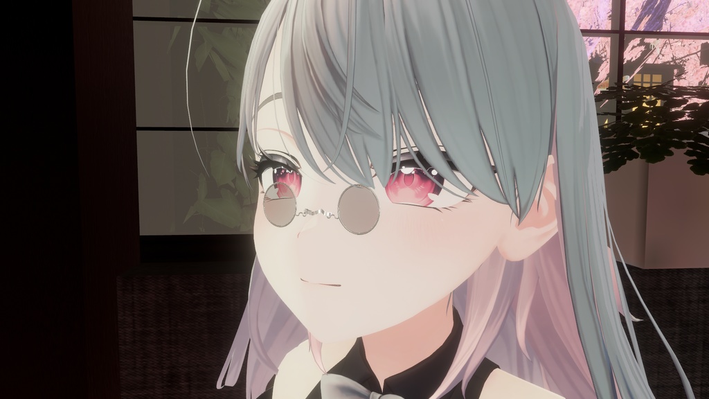 【無料3Dモデル】【VRChat想定】 ミニ眼鏡