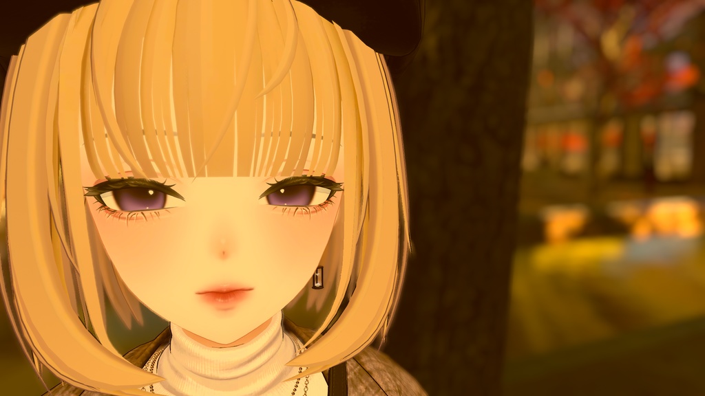 【VRChat想定】砂時計型イヤリング