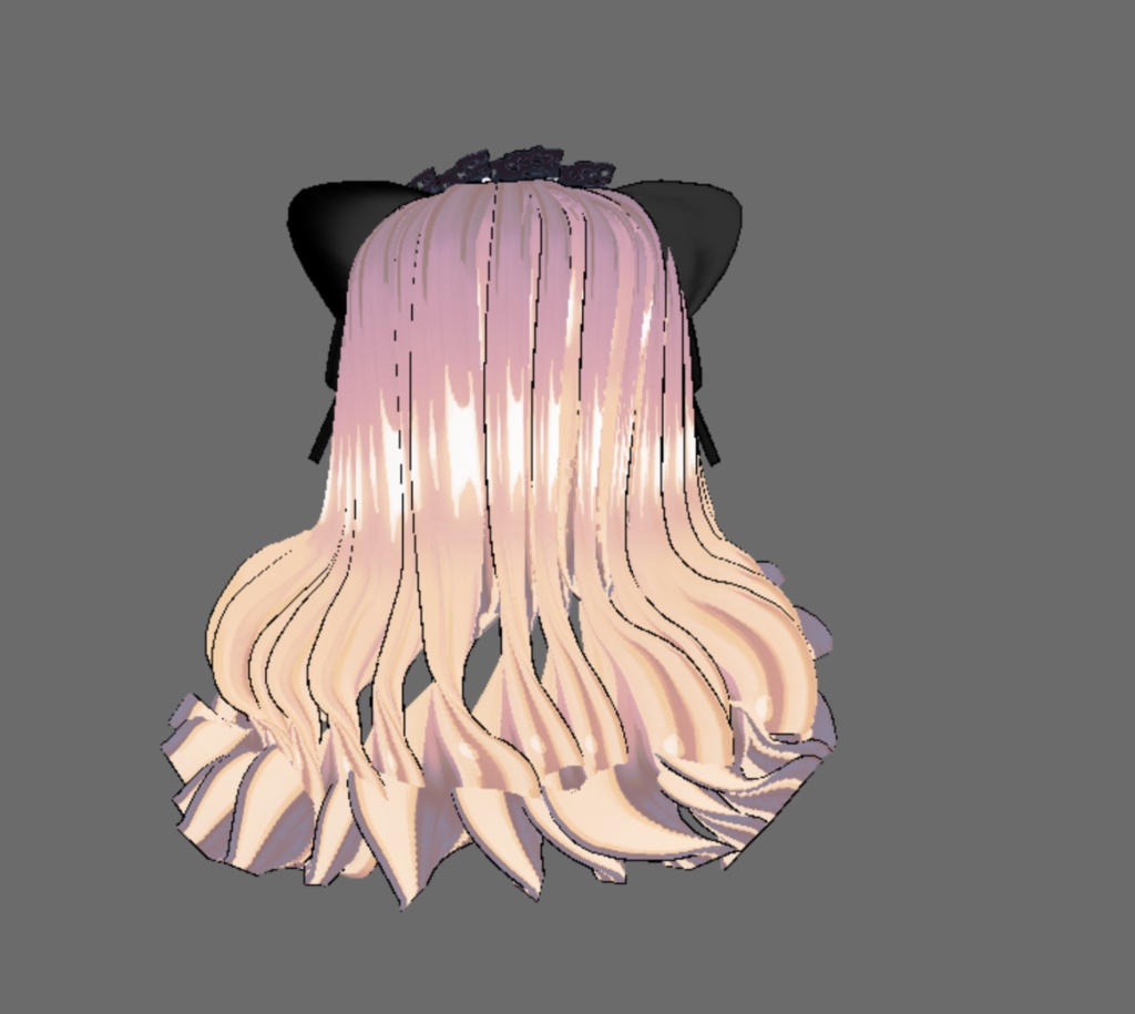 ねこみみメイドヘア(VRoidモデルデータ)