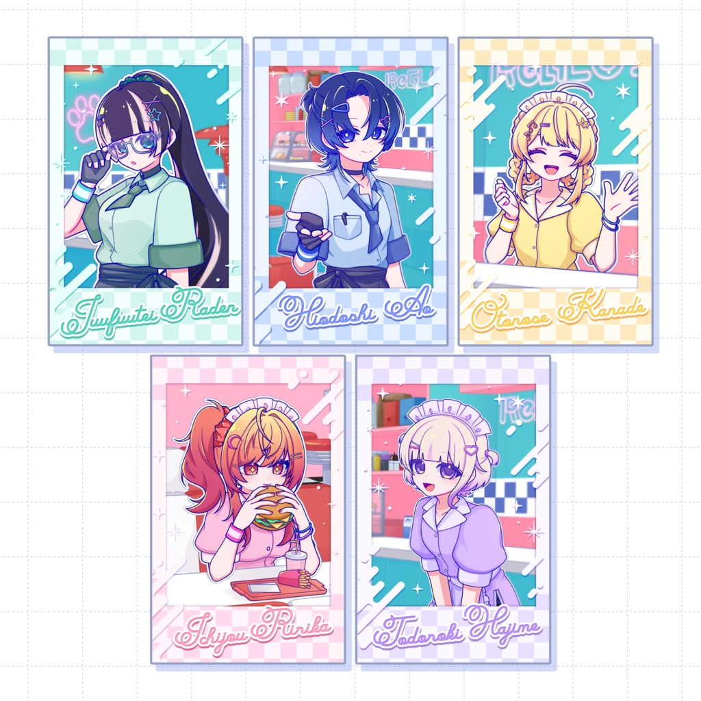  ReGLOSS チェキ風カード5枚セット 非公式