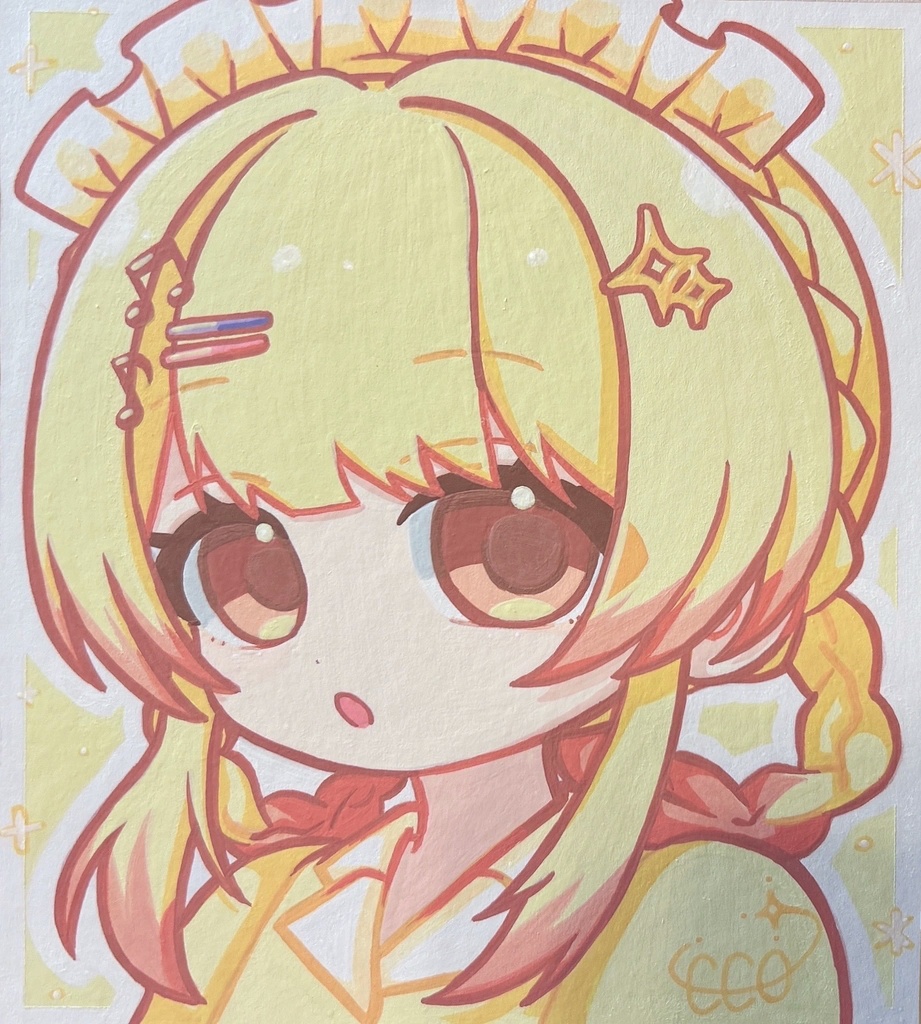 音乃瀬奏　原画色紙　非公式