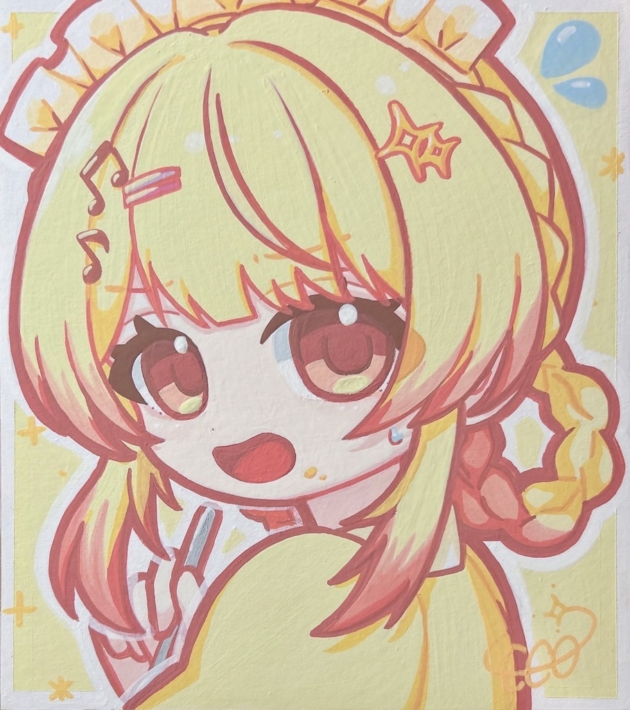 音乃瀬奏　原画色紙　非公式