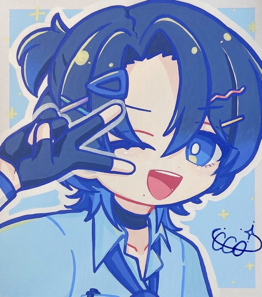 火威青　原画色紙　非公式