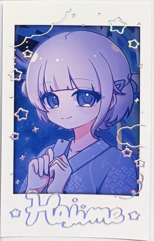 轟はじめ デジタル箔チェキ風カード 非公式