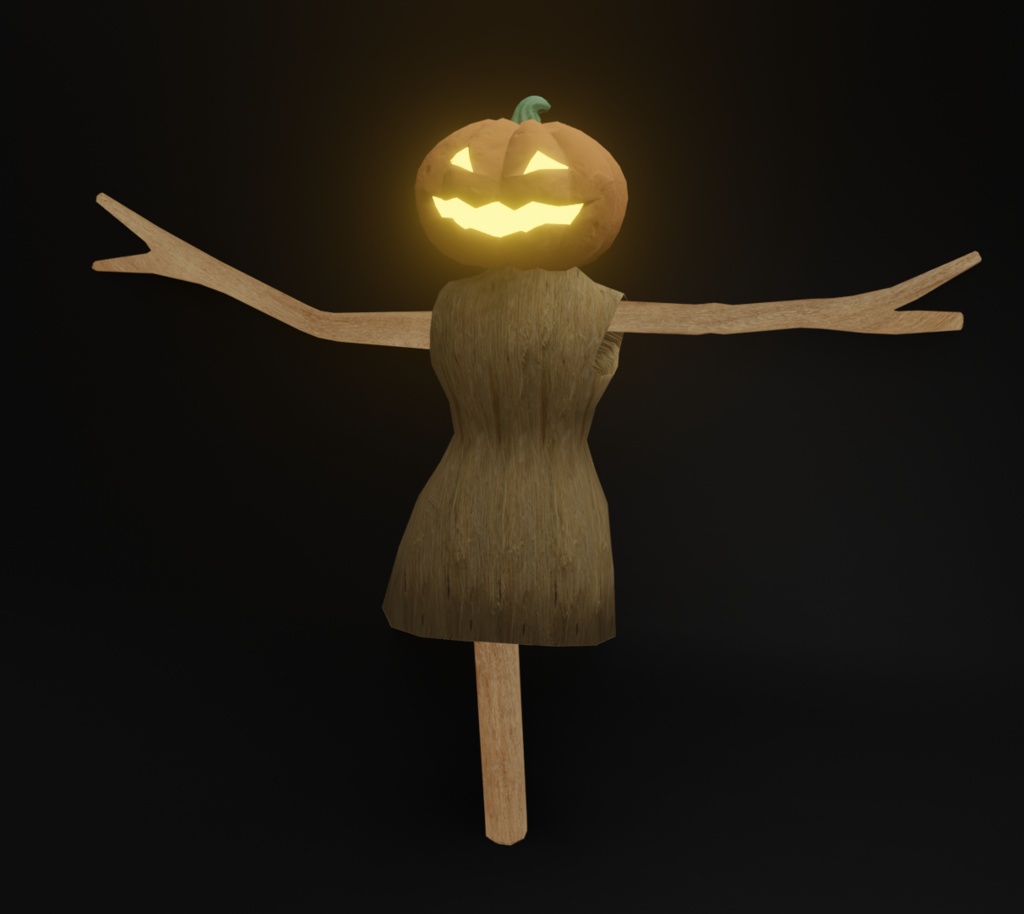 【3Dデザイン】ハロウィン かかし