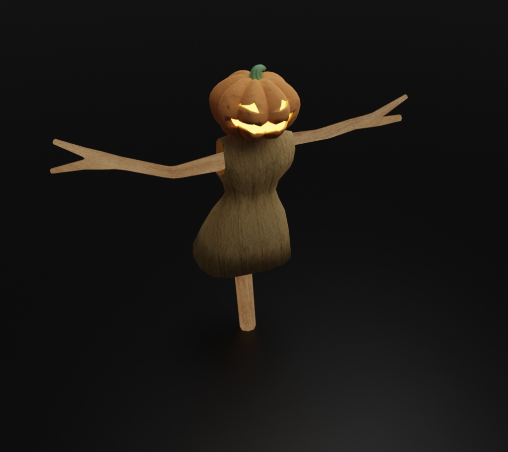 【3Dデザイン】ハロウィン かかし