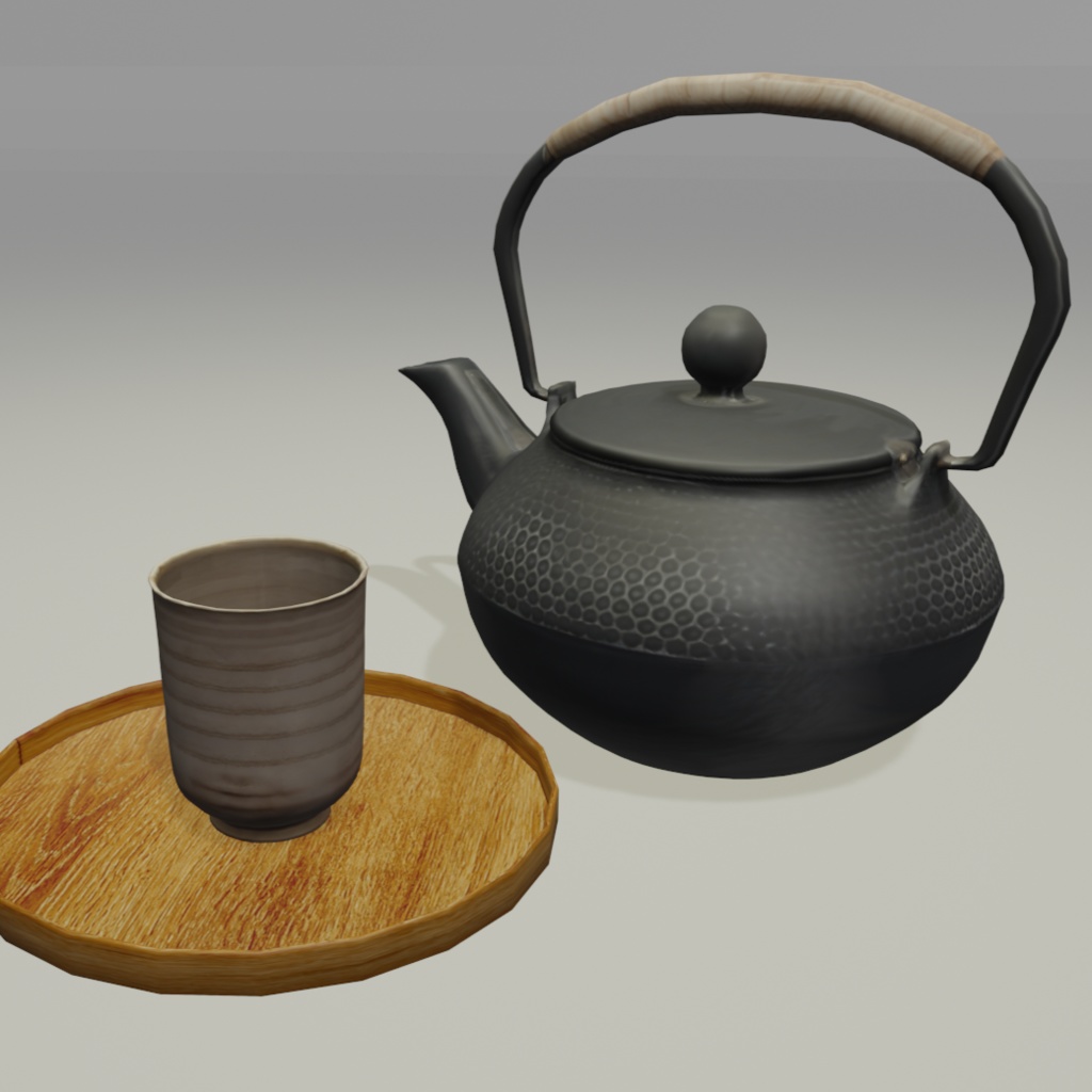 【3Dデザイン】お茶セット