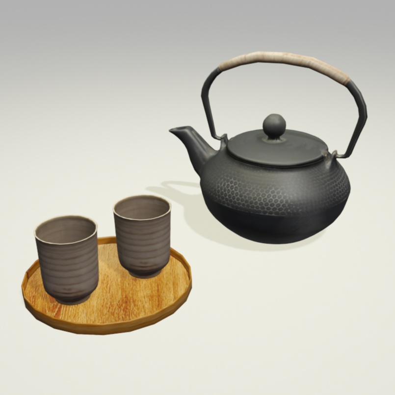 【3Dデザイン】お茶セット