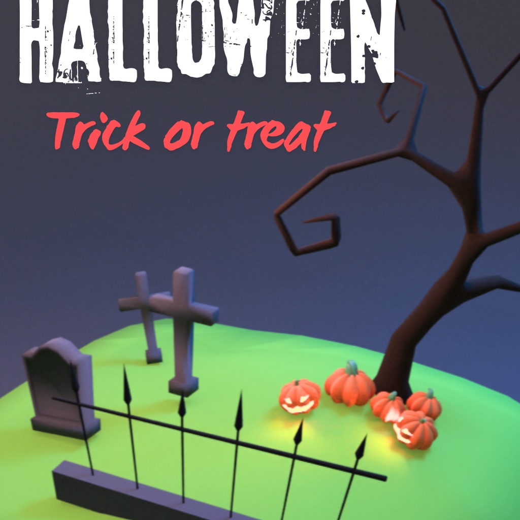 【3Dデザイン】ハロウィンセット