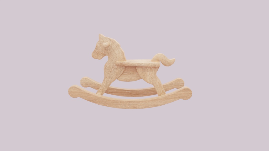 【3Dデザイン】木馬 おもちゃ