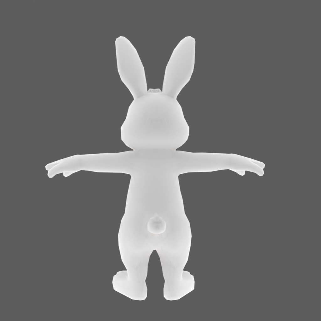 【3Dモデル】うさぎ ボーンあり