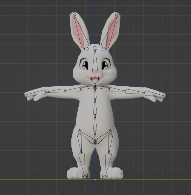 【3Dモデル】うさぎ ボーンあり