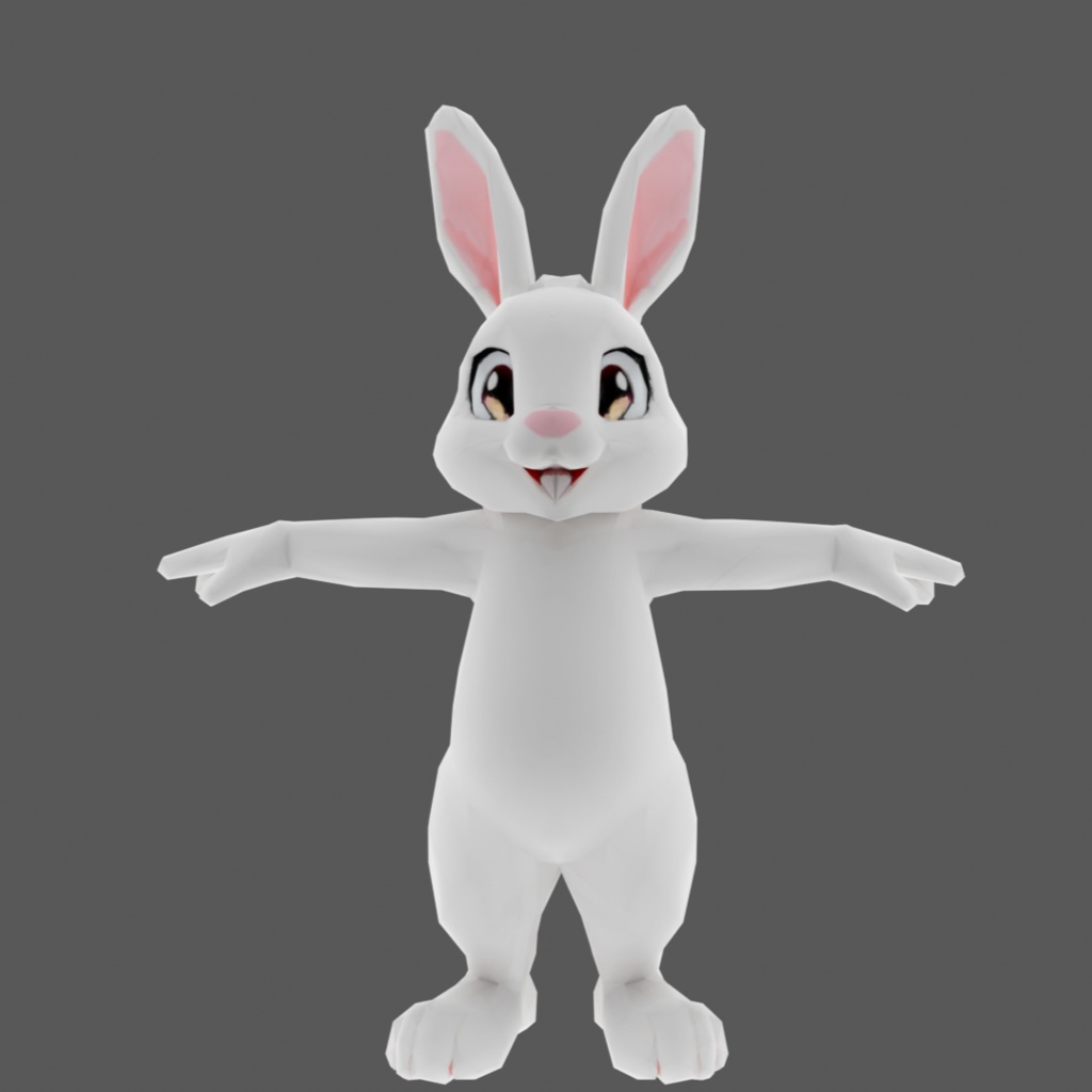 【3Dモデル】うさぎ ボーンあり