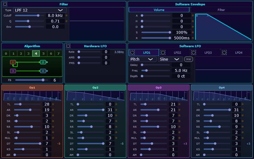 MewFM 試用版 - YM2608 Emulated FM + SSG + ADPCM 16ch VSTi