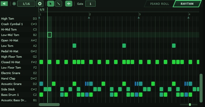 midiom v2 - ピアノロール・リズム・数値入力 MIDI シーケンサ
