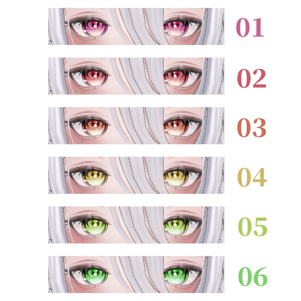 【MUMUS対応】Crystal Eye Texture 【11Color+4Color】