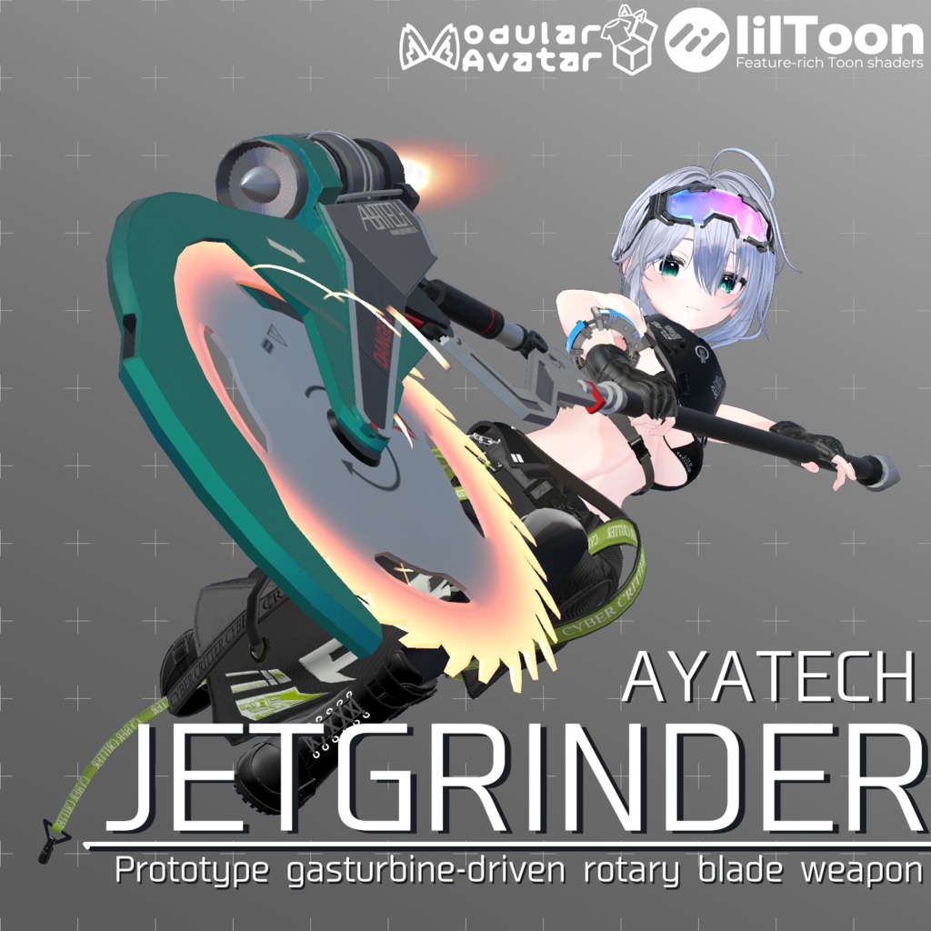 【ギミック付き3Dモデル】JetGrinder