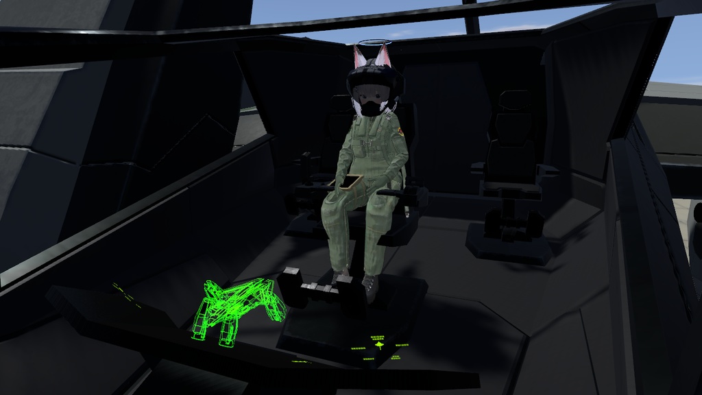 【VRChat】AYATECH Spacecraft KEELBACK 【Sacc's Flight 1.81】