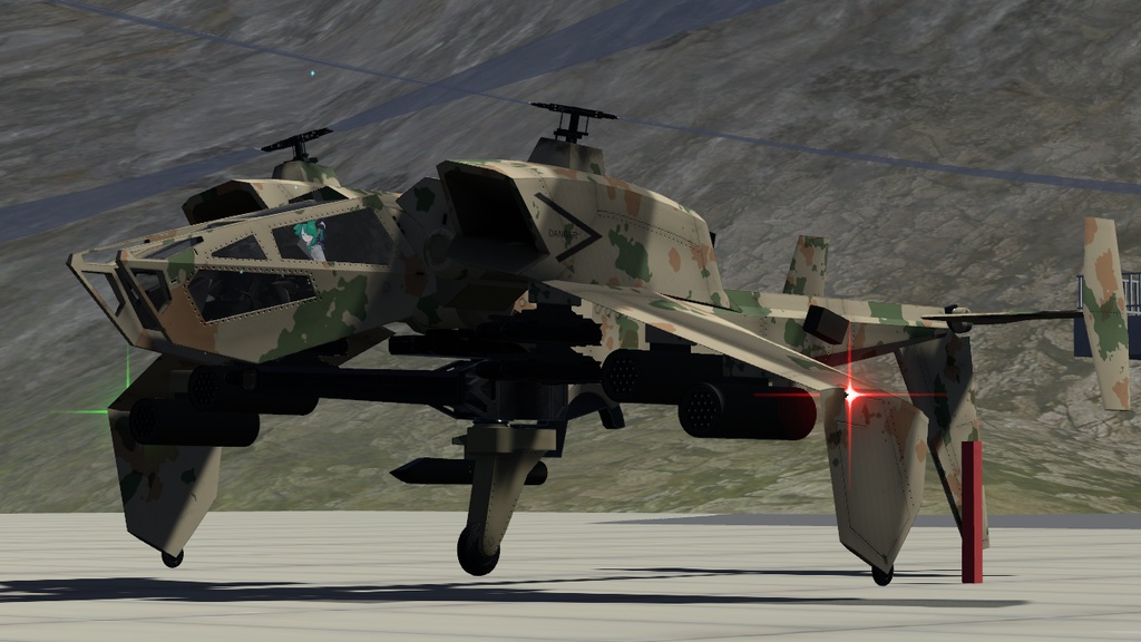 【VRChat】AYATECH Heavy Attack Helicopter Rakshasa【Sacc's Flight 1.81】