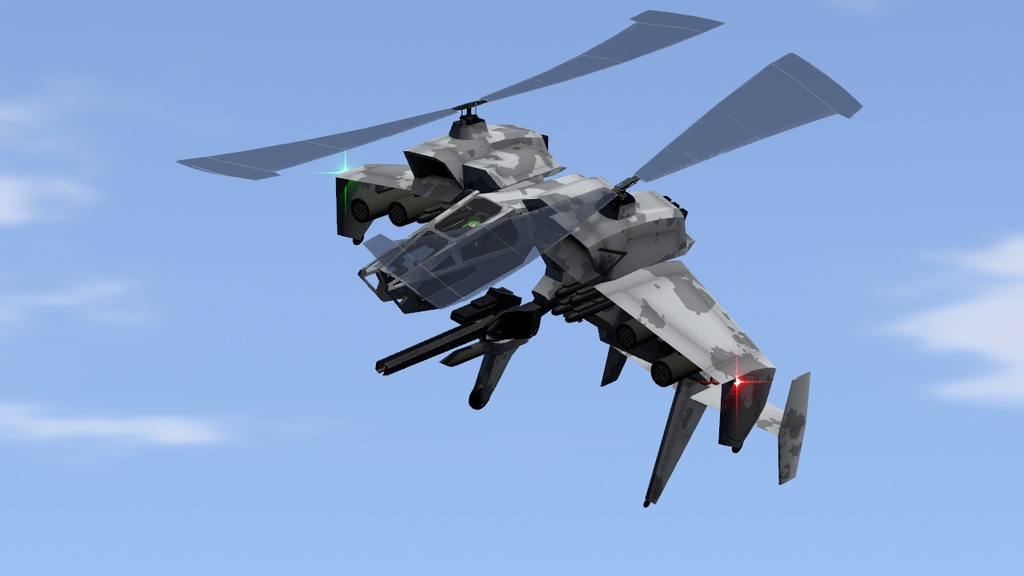 【VRChat】AYATECH Heavy Attack Helicopter Rakshasa【Sacc's Flight 1.81】