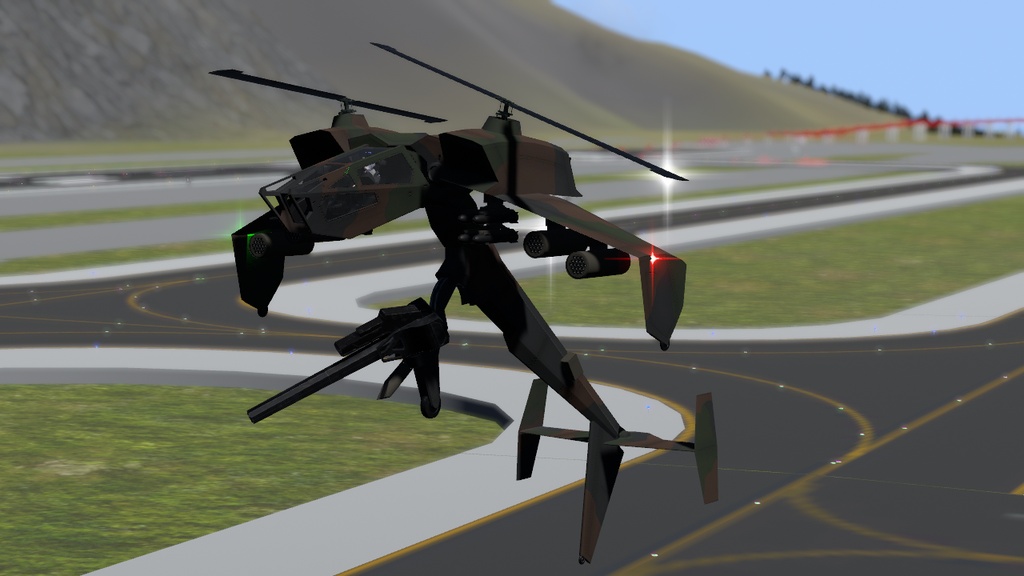 【VRChat】AYATECH Heavy Attack Helicopter Rakshasa【Sacc's Flight 1.81】