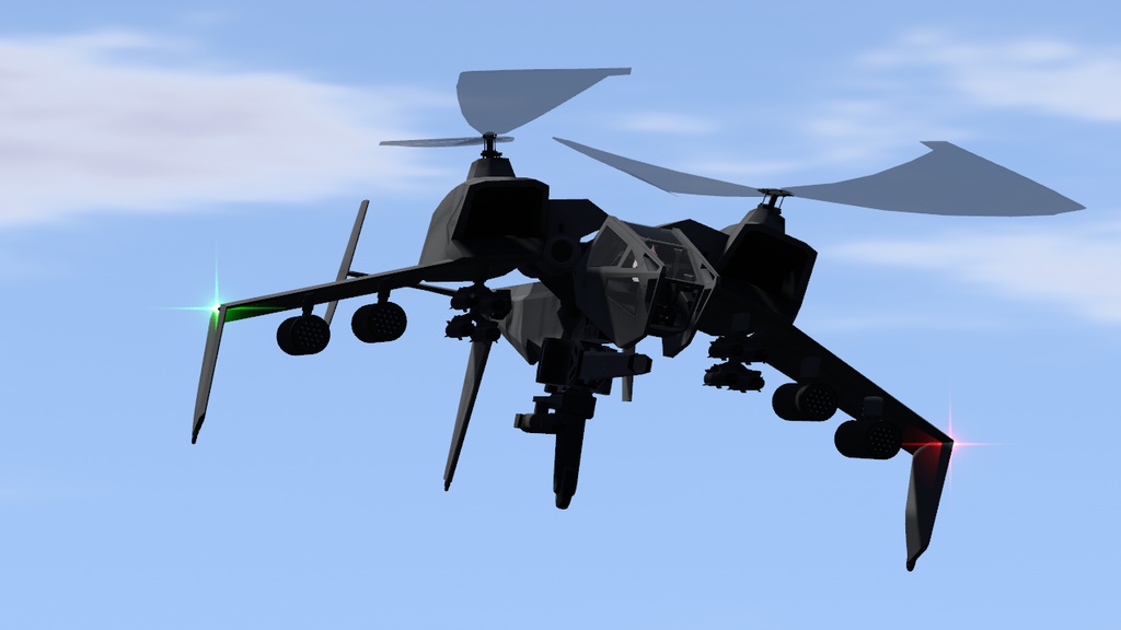 【VRChat】AYATECH Heavy Attack Helicopter Rakshasa【Sacc's Flight 1.81】