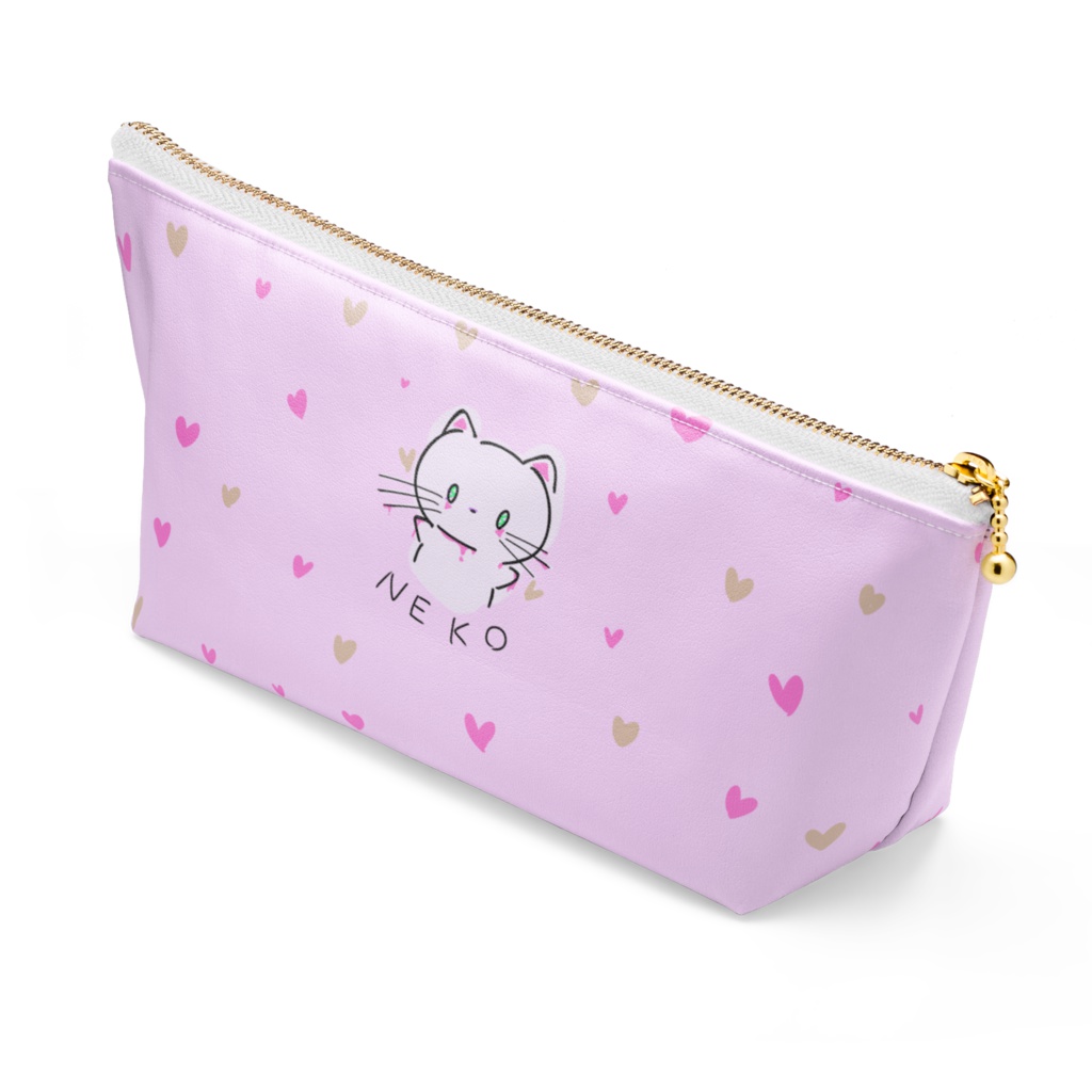 ねこぽーち(薄ピンク)