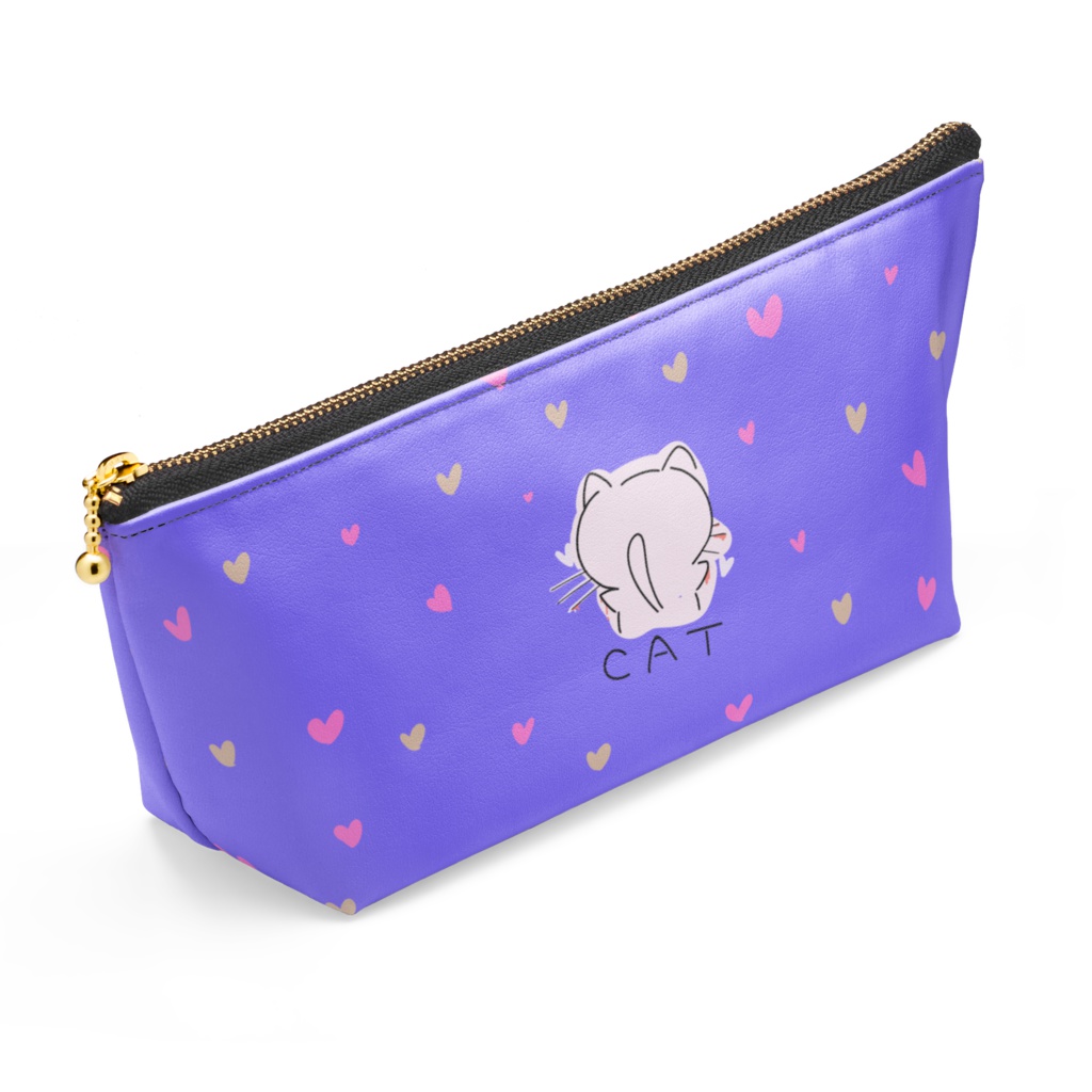 ねこぽーち(紫)