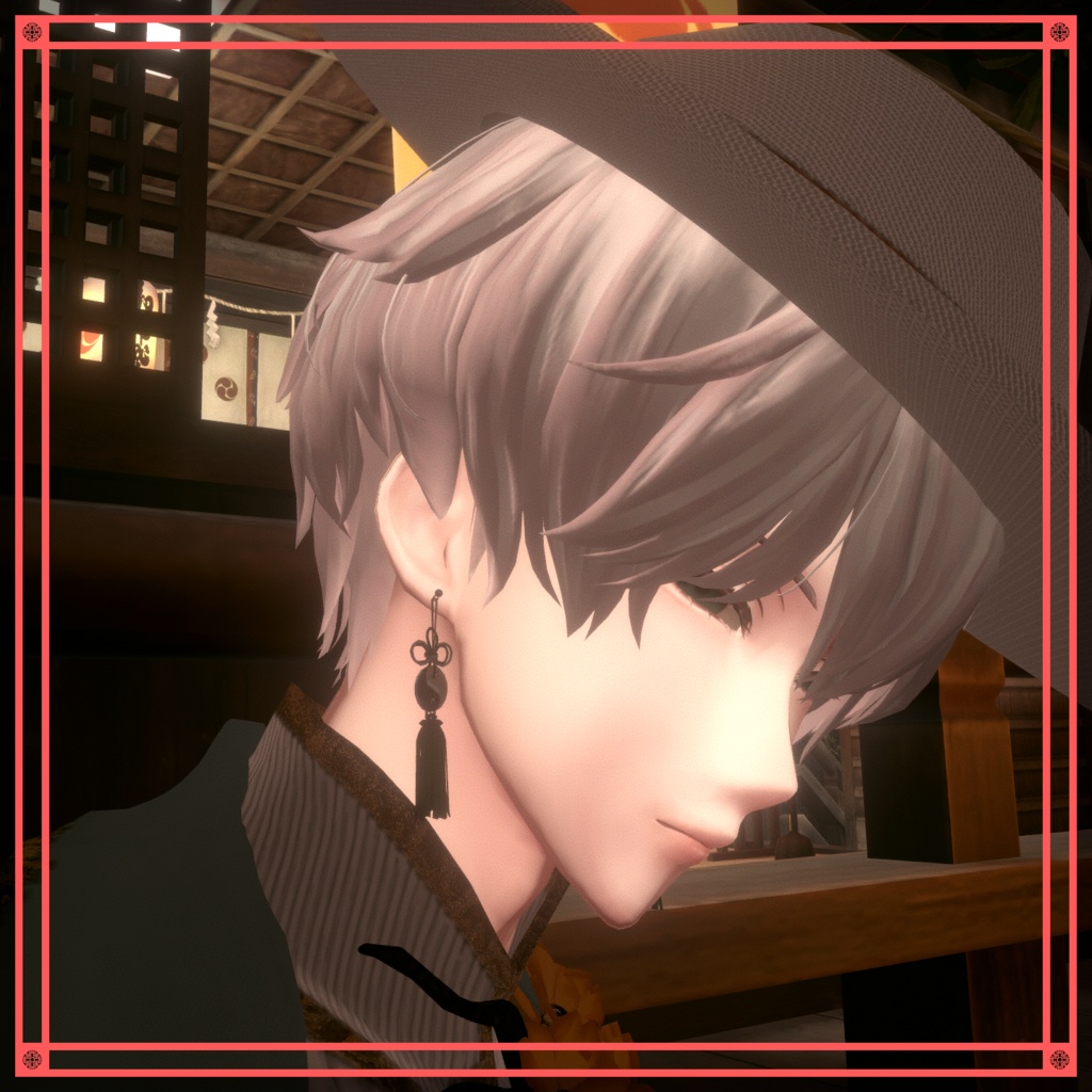 ●【MA対応】東雲の宝珠ピアス●