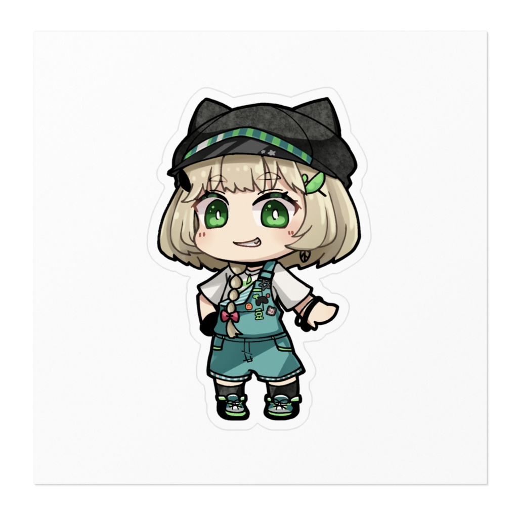 まめステッカー(にしし顔)